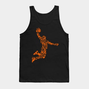 Basketball graphic collage Tank Top